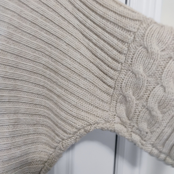 George Cream Cable-Knit Button Cardigan - Picture 8 of 8